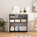 Diamond Cabinet with 2 Shelves, White 33.5×15.1×34.3 Inch - Waterproof UV-Resistant Outdoor Storage for Garden, Pool & Indoor - Organize Hoses, Cushions, Seasonal Decor