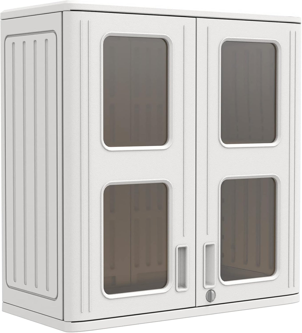 KINYING Outdoor Storage Cabinet Waterproof,Resin Garage and Laundry Room Wall Mounted Cabinets,Outdo