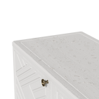 Diamond Cabinet with 2 Shelves, White 33.5×15.1×34.3 Inch - Waterproof UV-Resistant Outdoor Storage for Garden, Pool & Indoor - Organize Hoses, Cushions, Seasonal Decor